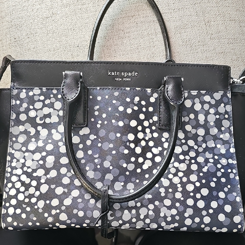 Kate Spade Black and White Crossbody Bag